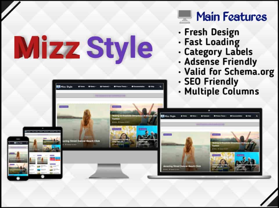 Mizz Style Blogger Template