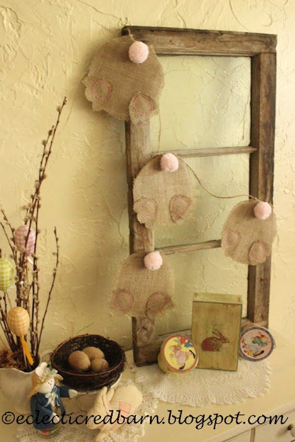 Eclectic Red Barn: Backend Bunny Garland Display