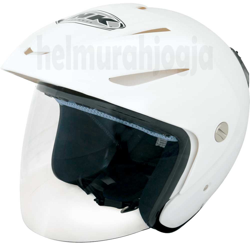 helm ink warna putih