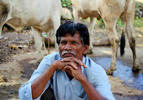 Man with thoughtful expression