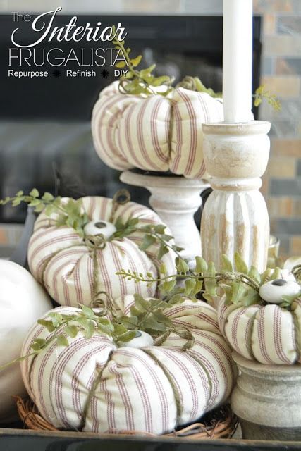 How to make fabric pumpkins