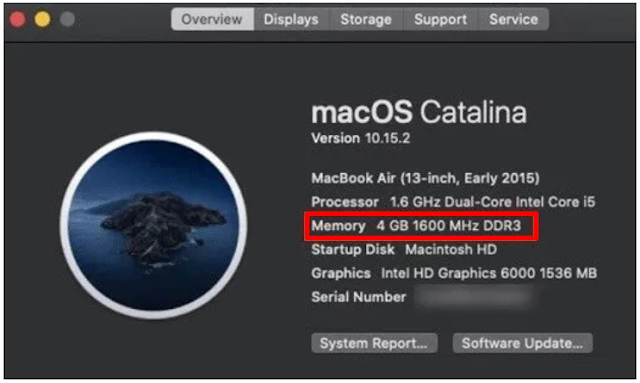 Cara melihat jenis RAM pada MAC OS