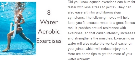 water aerobic exercises