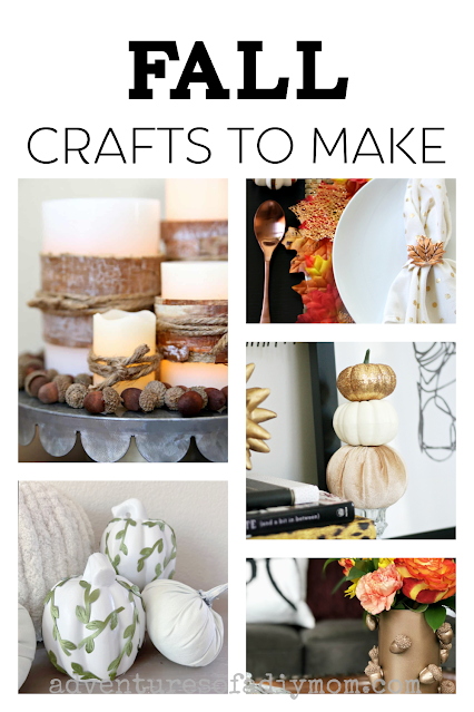 collage of fall crafts to make