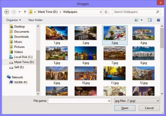 How to use filters in open file dialog: Windows Forms C#