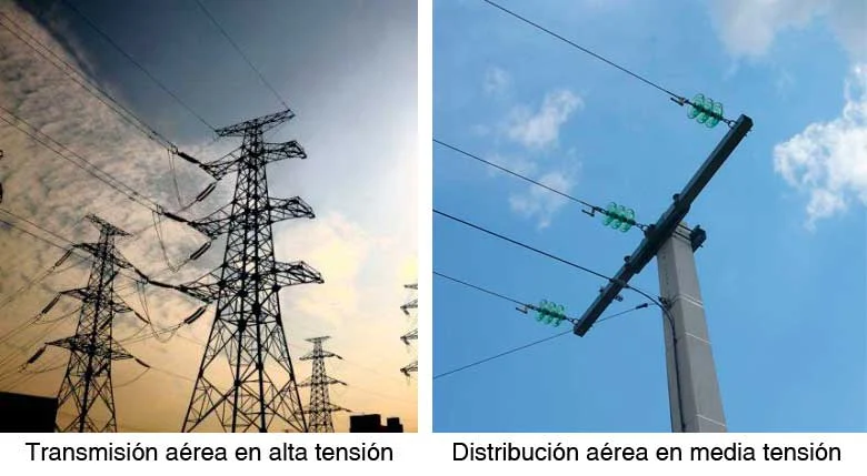 Instalaciones eléctricas residenciales - Cables de transmisión y distribución aérea