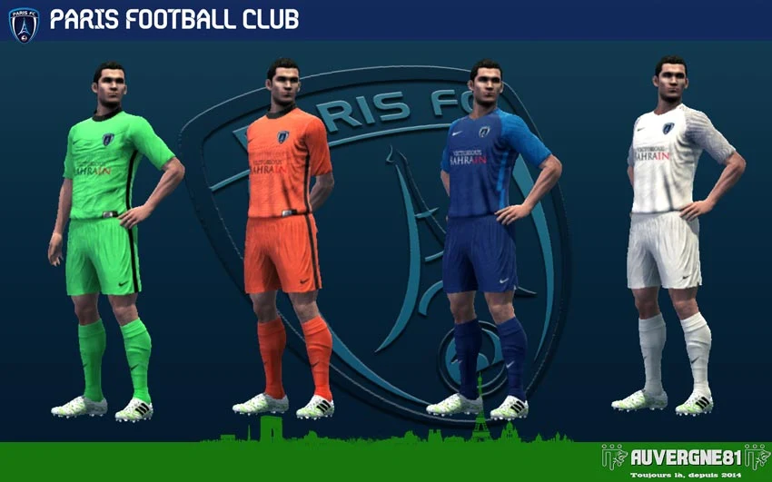 Kits Paris FC 2021-2022 For PES 2013