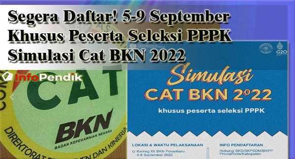 Segera Daftar! 5-9 September Khusus Peserta Seleksi PPPK Simulasi Cat BKN 2022 Kuota Terbatas
