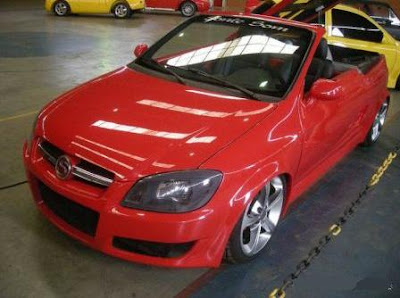 carro celta fotos conversivel tuning tunado extremo vermelho tunagem tunar tunando