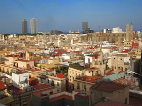 Twin towers in the Olympic Village in Barcelona