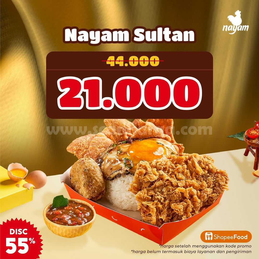 NAYAM Promo Menu NAYAM SULTAN Harga Cuma 21 Ribu