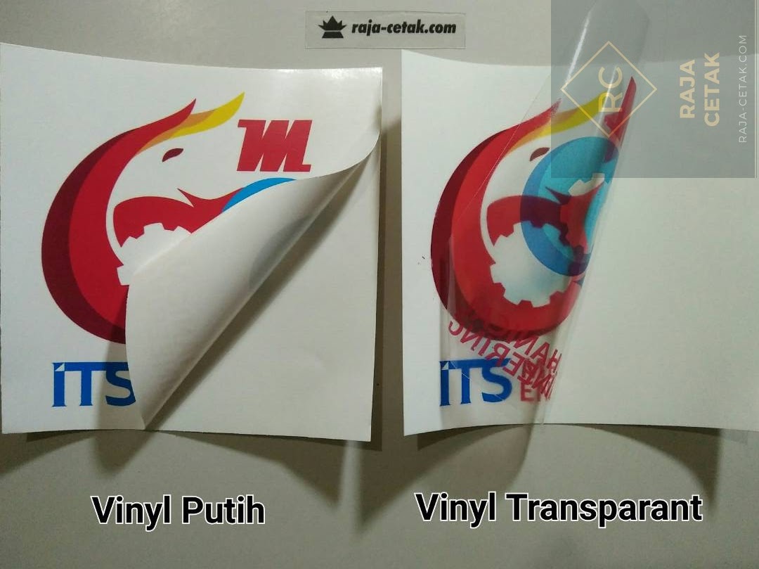 Jasa Cetak Stiker  Vinyl  Chromo Transparan Cepat Murah 