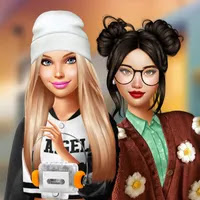 تلبيس بنات ملابس جديد للمدرسة