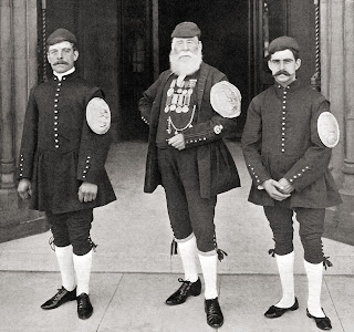 Three winners of the Dogget's Coat and Badge rowing race.