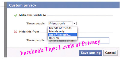 Facebook Tips: Levels of Privacy