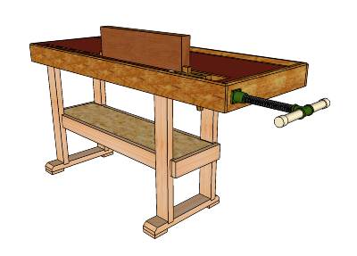 Woodworking Workbench by AdverseYaw - Google 3D Warehouse