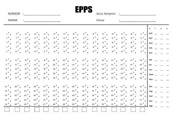 Contoh Soal Psikotes Epps Pdf