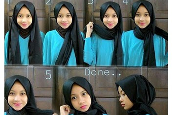35+ Ide Cara Memakai Jilbab Pashmina Simple Dan Mudah