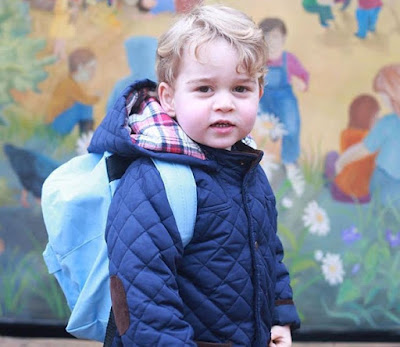 Britain's Prince George Attends Nursery School