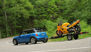 towing motorcycle