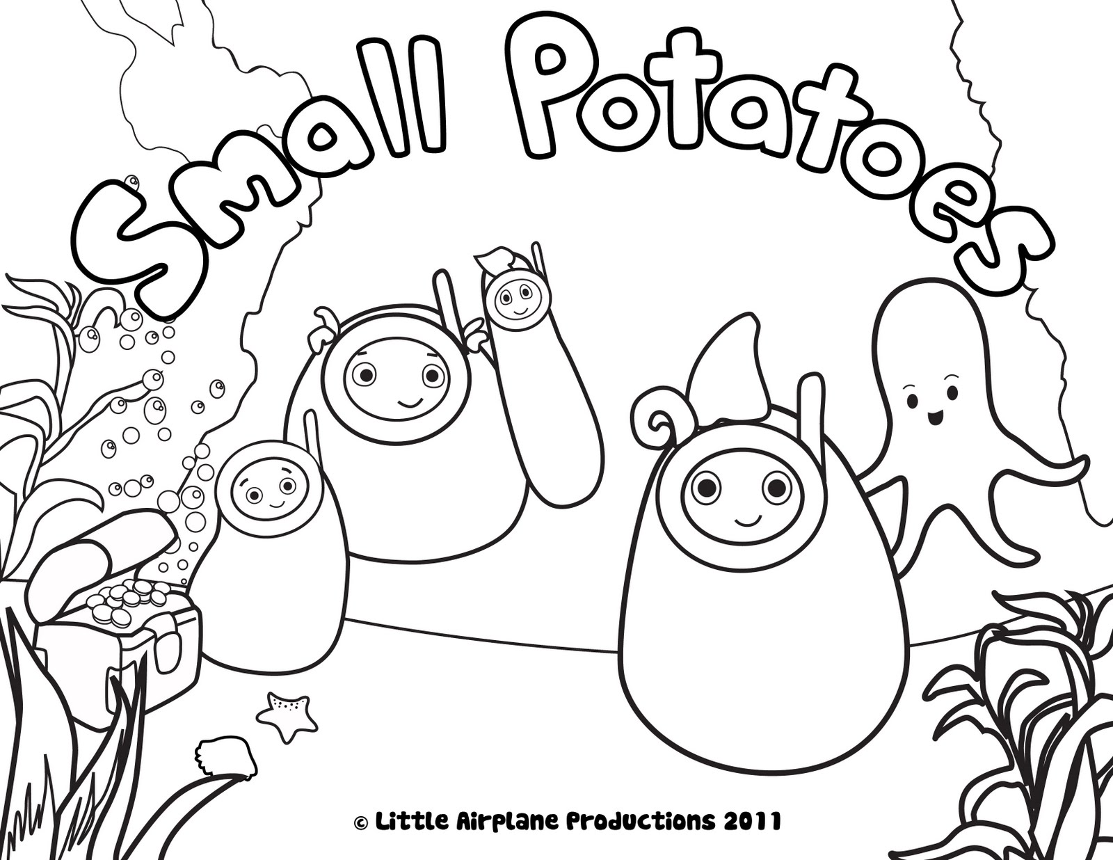 Erica Kepler Small Potatoes Coloring Pages