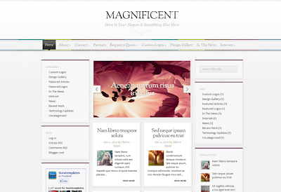 Magnificent Blogger Template Demo | Download