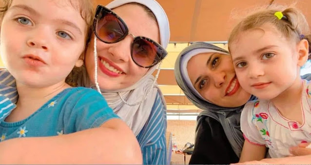 Randa with her mom Aya, her aunt Nesma and her daughter Habiba