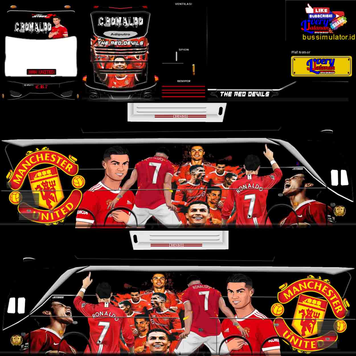 livery bussid manchester united