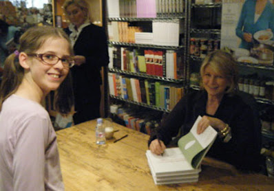 Martha Stewart with a Young Fan