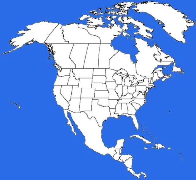 image: North America Map Blank Outline