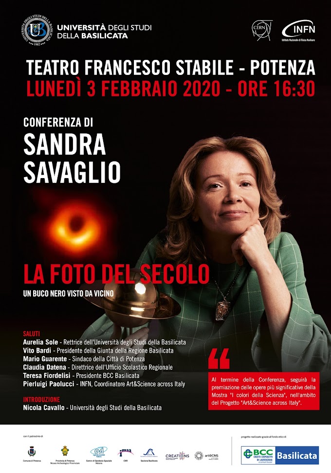 Potenza: “La foto del secolo: un buco nero visto da vicino": conferenza dell’astrofisica Savaglio