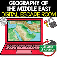 Middle East Escape Room Middle East Geography Vocabulary Activity  Mapping the Middle East Activity Physical Geography of the Middle East Activity Key Facts About the Middle East Activity Timeline of Middle Eastern History Activity