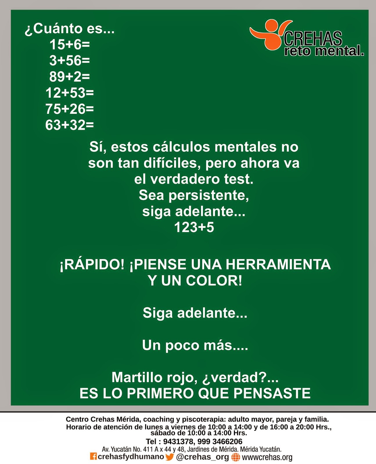 Soluciones Retos Mentales Crehas