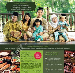 Jom Balik Kampung Buffet Dinner  Berjaya Waterfront Hotel Johor Bahru  Dewasa RM78 +  Kanak-kanak RM42 +  Untuk tempahan :07 221 9999 / 07 221 0999