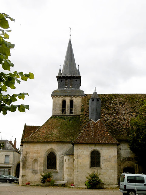 Church at Le Grand Pressigny, Indre et Loire, France. Photo by Loire Valley Time Travel.