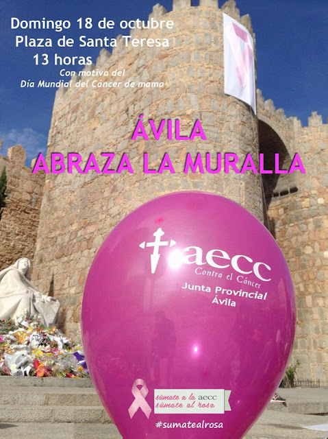 AECC, L de Lana, Muralla de Avila, Día Internacional contra el Cancer de Mama