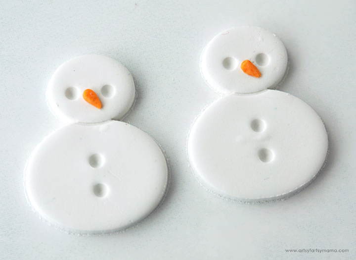 Polymer Clay Snowman Earrings