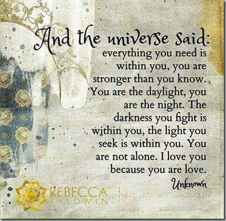 universe said