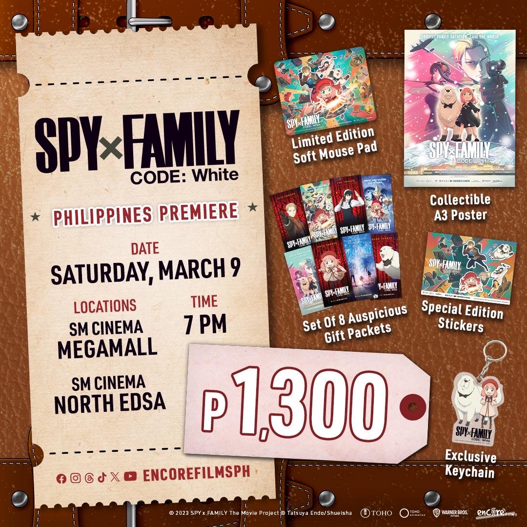 "SPY X FAMILY CODE: WHITE" To Hold Advance Fan Sreening Events on March 9, 2024