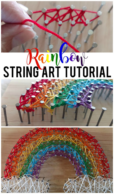 Top 10 posts of 2017: Rainbow String Art Tutorial