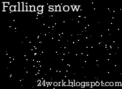 Falling snow