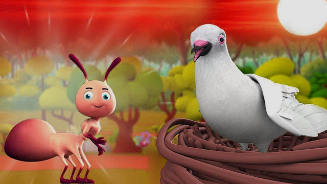 The Ant And The Pigeon English Children Stories
