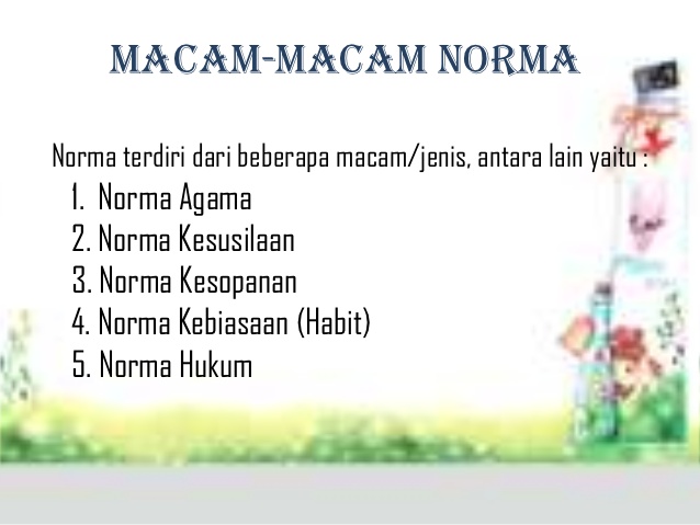 Pengertian Umum Norma, Macam-Macam Norma Sosial serta Ciri 