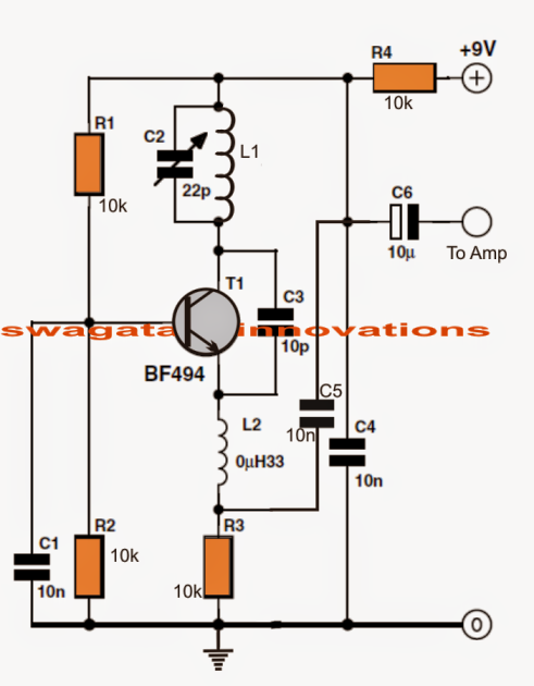 Bf494 Transistor Circuit - One Transistor Fm Radio Circuit Using Noise Reduction - Bf494 Transistor Circuit