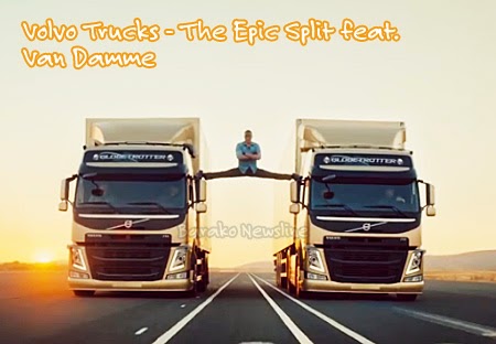 Volvo FM Truck with Van Damme Epic Split