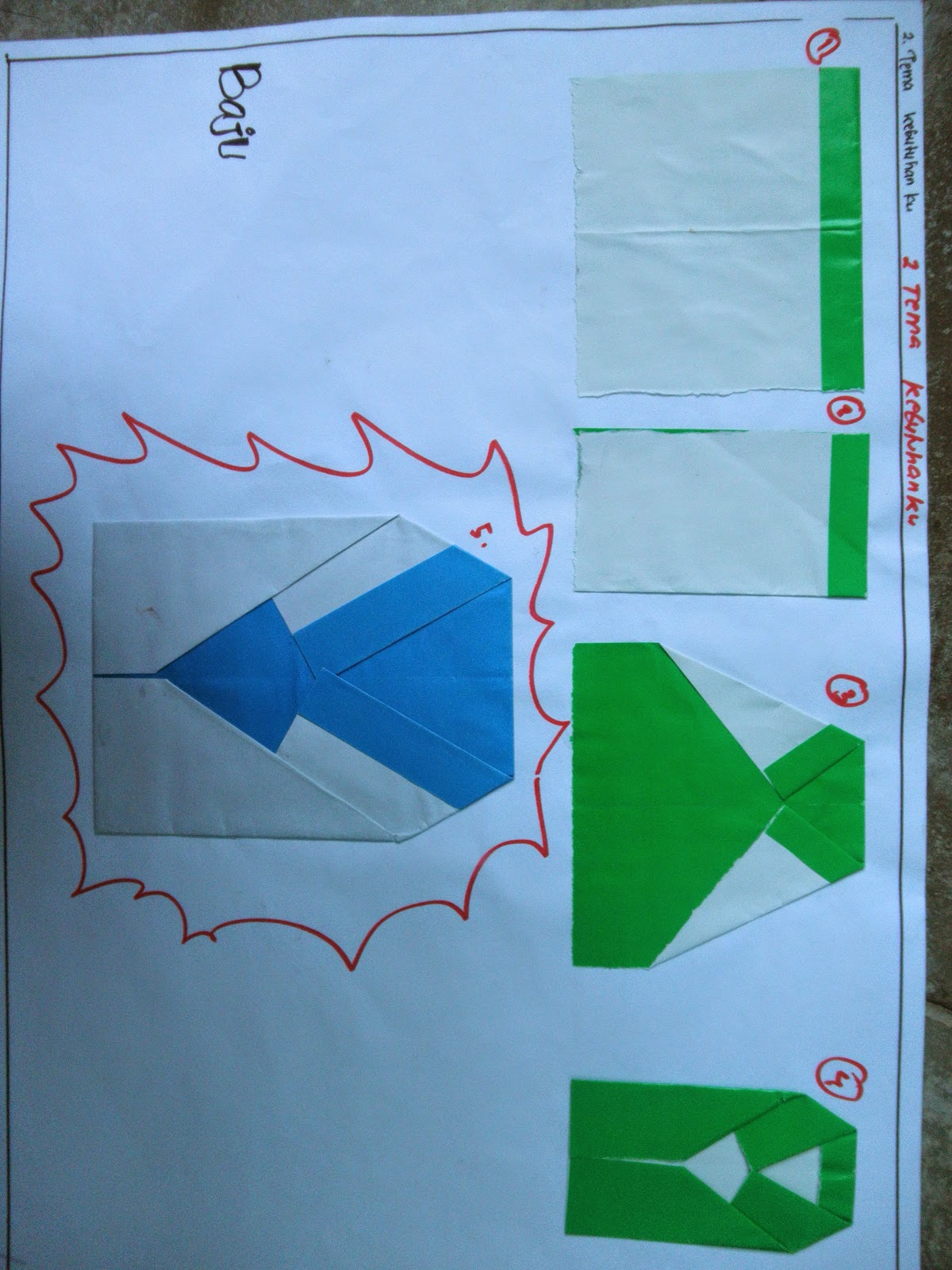 contoh origami  melipat kertas untuk  PAUD  berdasarkan 