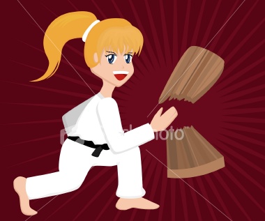  Gambar  Kartun  Muslimah Karate 