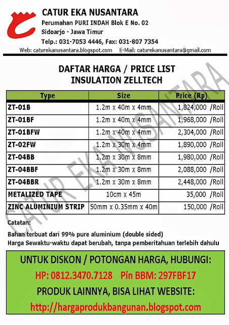 ATAP ZINCALUME  GENTENG METAL  INSULATION  TRANSLUCENT 