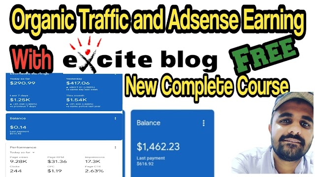 Exblog jp Organic Traffic and Adsense earning New Complete Course FREE