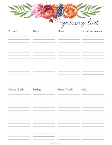 6 free shopping list templates excel pdf formats - 40 printable grocery list templates shopping list templatelab